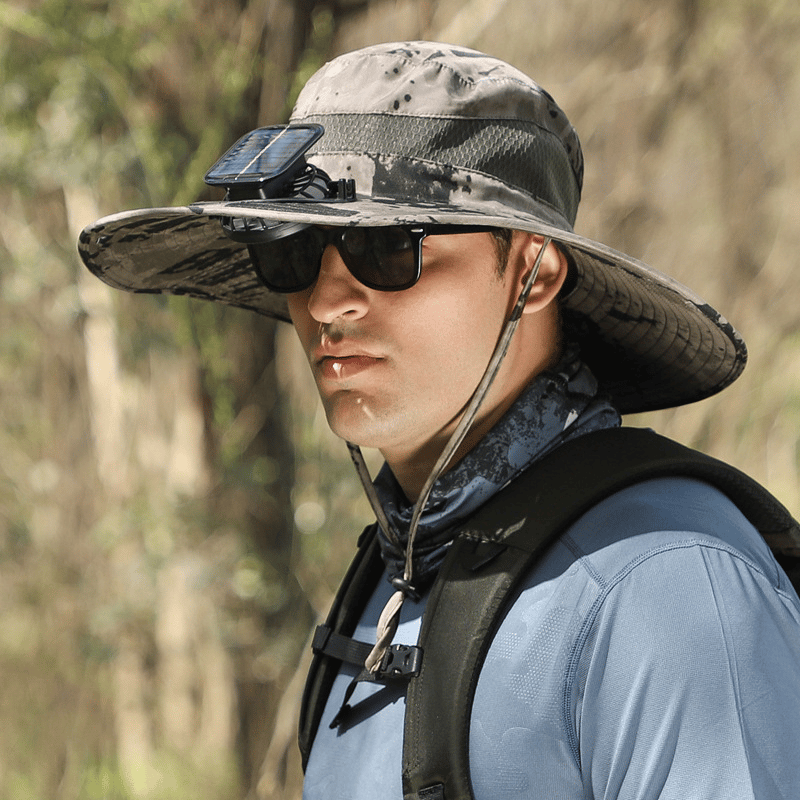 🔥 New Ultralight Solar Fan Sun Hat – Lighter Than a Baseball!⚾(Only 11oz)