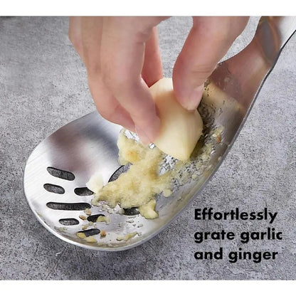 Multifunctional Potato Masher with Slotted Spoon & Raw Egg Separator, Durable Kitchen Gadget for Mashing Potatoes, Avocados, Vegetables & Beans, Easy Clean & Dishwasher Safe.