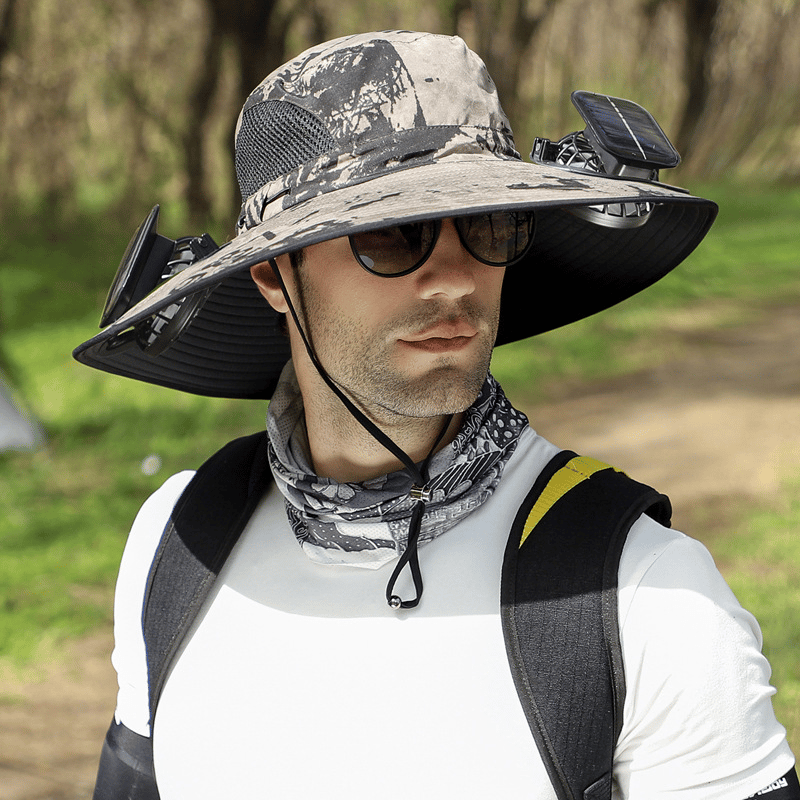🔥 New Ultralight Solar Fan Sun Hat – Lighter Than a Baseball!⚾(Only 11oz)