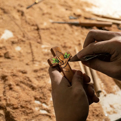 🔥Last Day SALE 50% OFF-✝️Handcrafted Pocket Prayer Wooden Cross with Elegant Gift Box