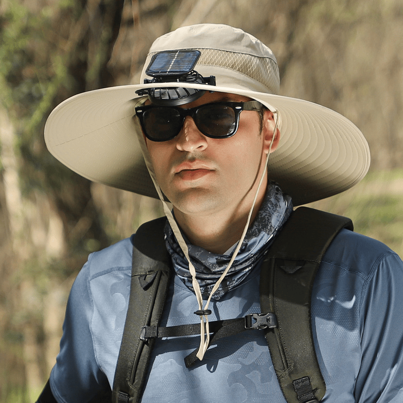 🔥 New Ultralight Solar Fan Sun Hat – Lighter Than a Baseball!⚾(Only 11oz)
