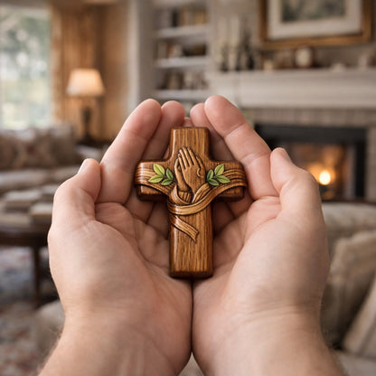 🔥Last Day SALE 50% OFF-✝️Handcrafted Pocket Prayer Wooden Cross with Elegant Gift Box
