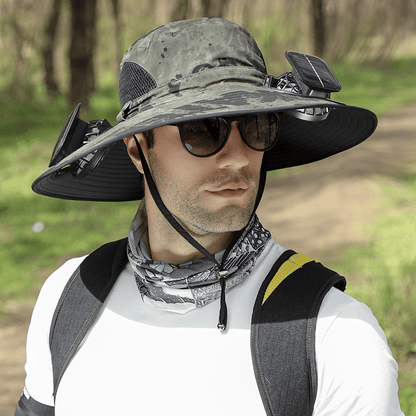 🔥 New Ultralight Solar Fan Sun Hat – Lighter Than a Baseball!⚾(Only 11oz)