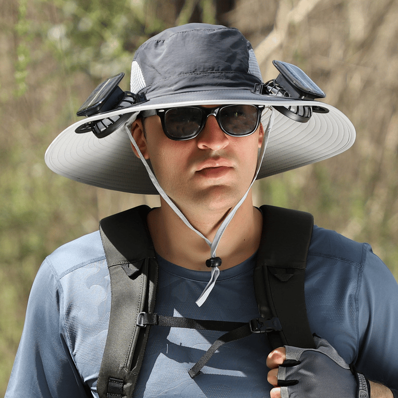 🔥 New Ultralight Solar Fan Sun Hat – Lighter Than a Baseball!⚾(Only 11oz)